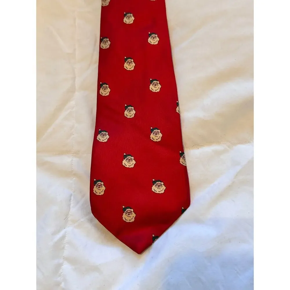 Pure Silk By Wembley Men's Santa Claus Ugly Chimney Christmas Neck Tie